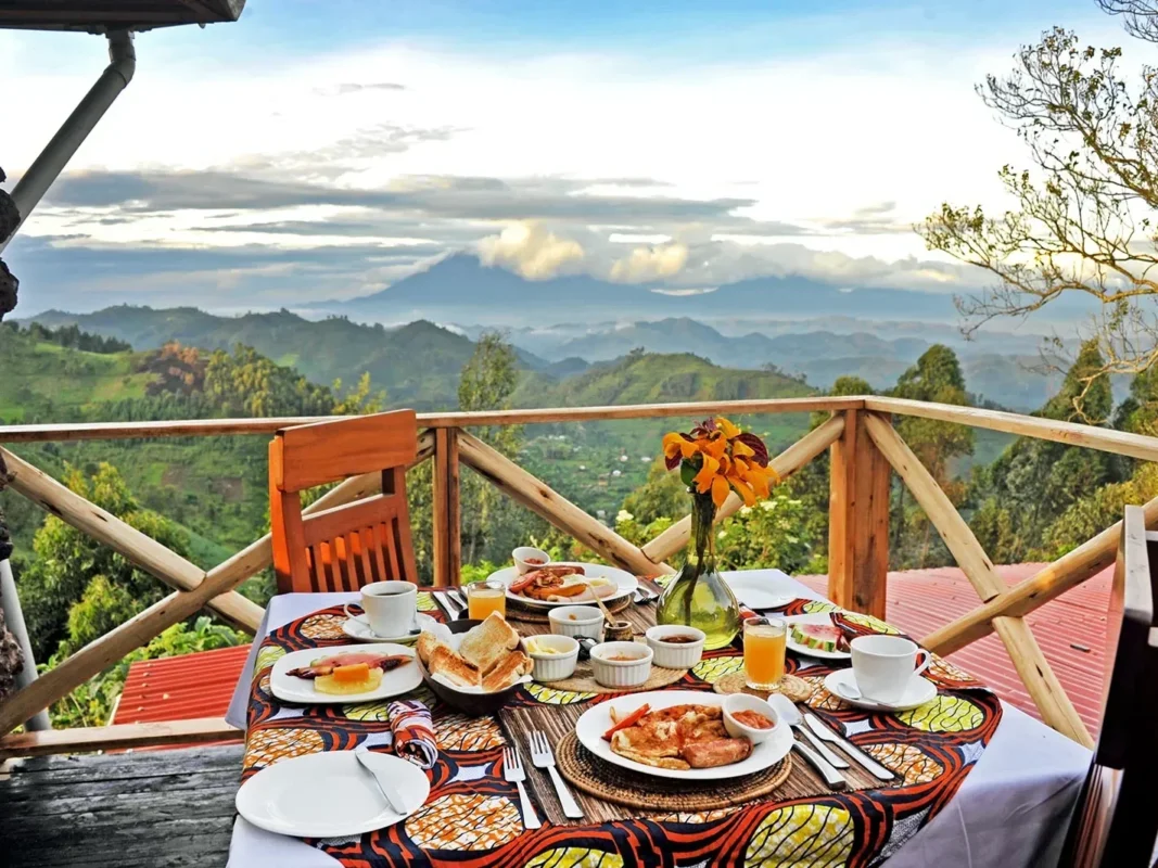 Image of Breakfast Deck Nkuringo-Bwindi-Gorilla-Lodge-Uganda