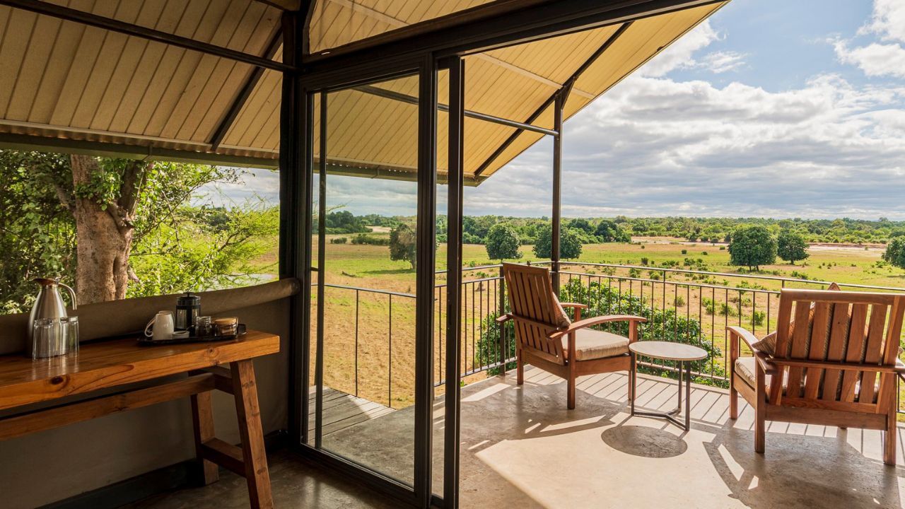 View from the deck of the Grace Suite at Kavinga Safari Camp, Zimbabwe.