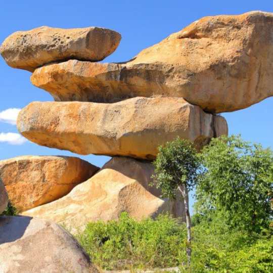 Rock formations at Matabo in Zimbabwe