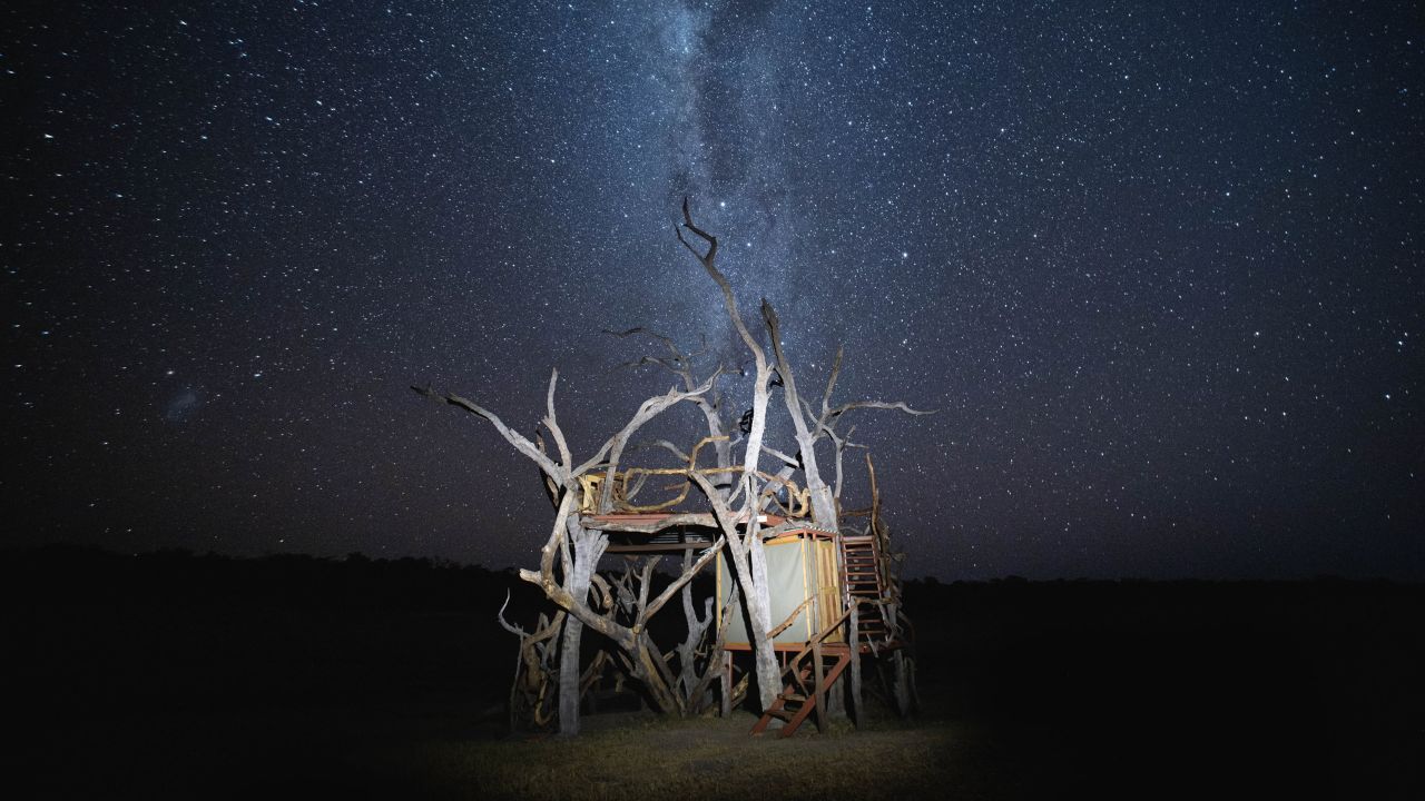Star bed experience under African sky, Hwange National Park