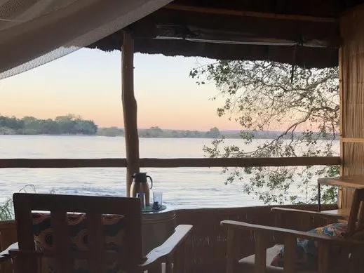 View of Zambezi from Chundukwa Lodge in Zambia.