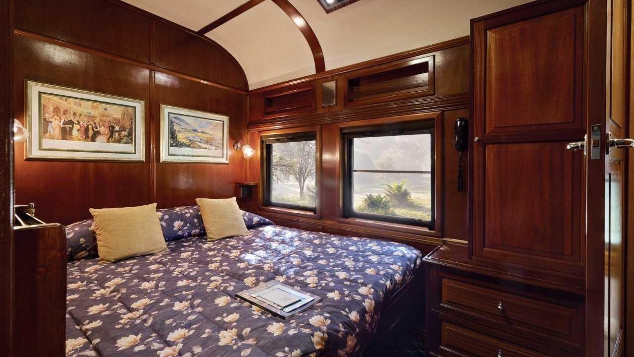 Luxury accommodation types on board the Rovos Rail train in South Africa.