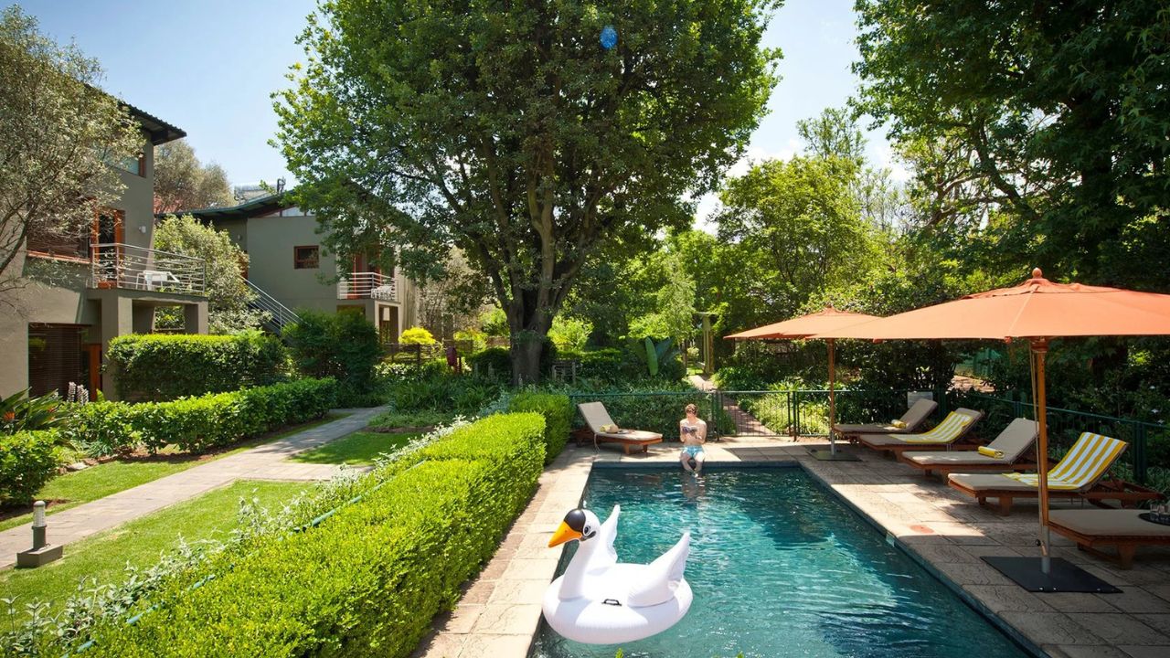 Peech Boutique Hotel swimming pool area, Johannesburg