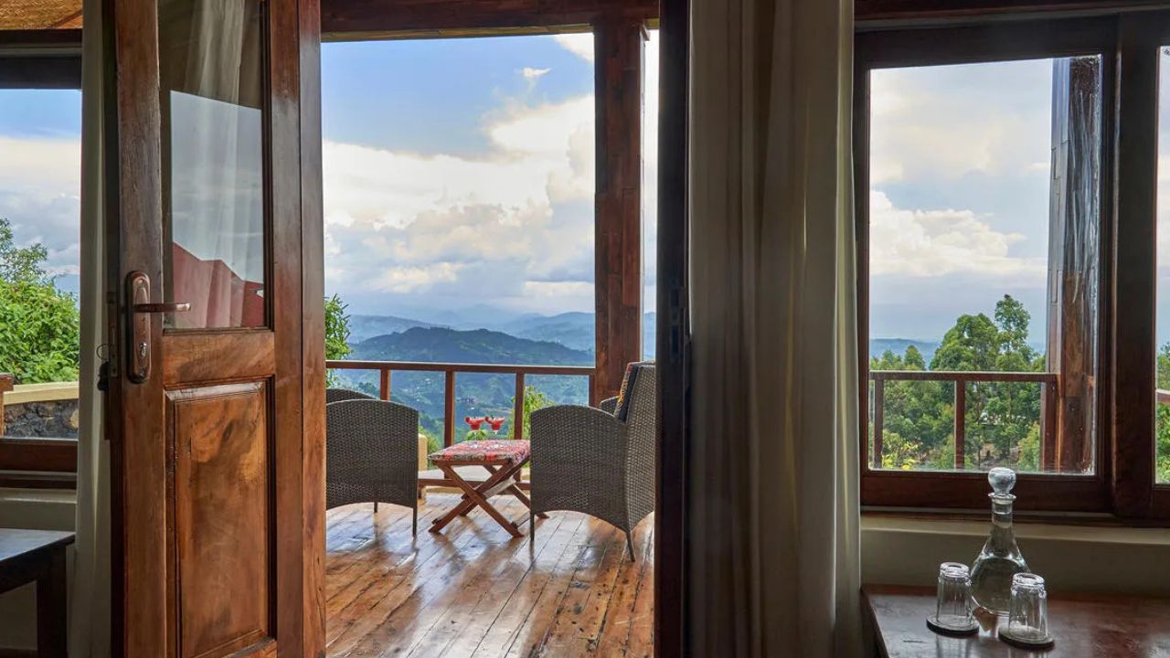 Balcony view Nkuringo Bwindi Gorilla Lodge Uganda