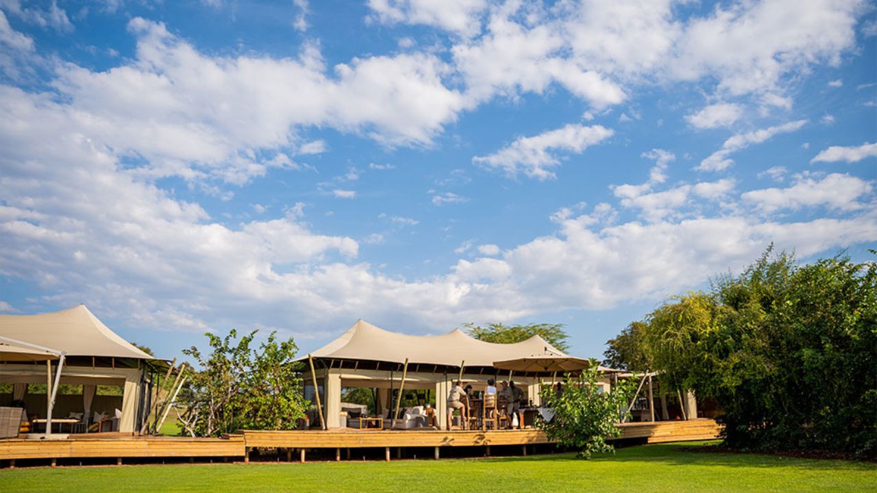 Luxury tented suite at Fothergill Island, Matusadona Zimbabwe
