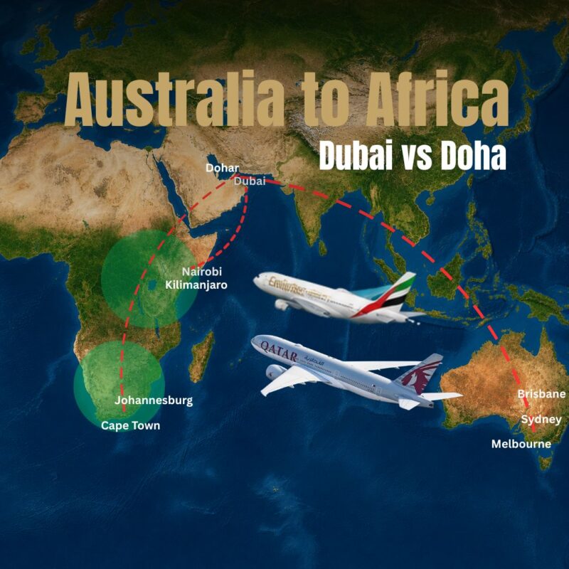 Safari Flights Australia to Africa