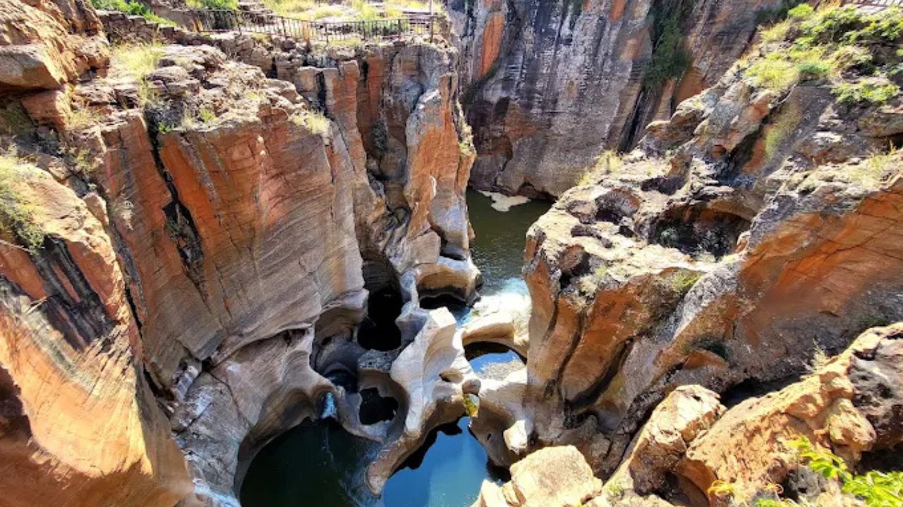 Bourke's Luck Potholes on the Panorama Route in South Africa.