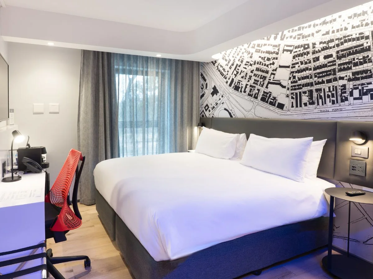 Modern double room at ANEW Hotel Green Point Cape Town.