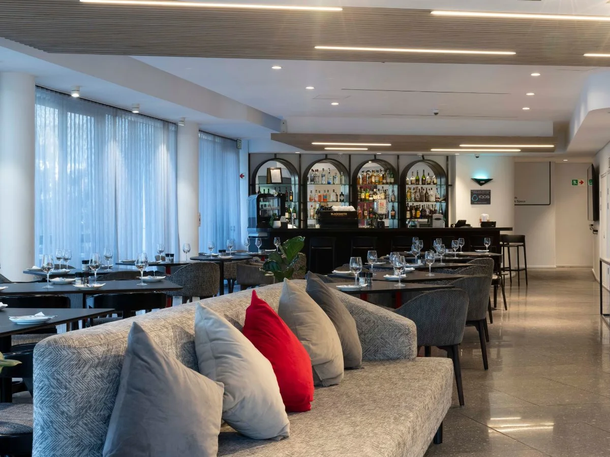 Dining and bar area at ANEW Hotel Green Point Cape Town.